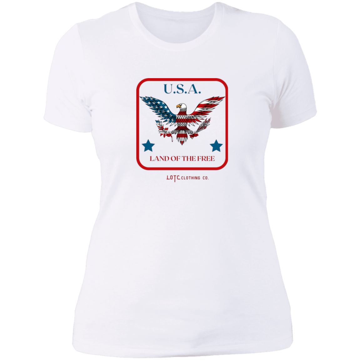 Womens Land Of The Free Tee